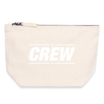 Crew - Canvas Reißverschluss-Täschchen (18 x 19 cm) - Naturweiß - Vorne