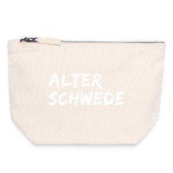 Alter Schwede Lustiger Ausdruck Spruch - Canvas Reißverschluss-Täschchen (18 x 19 cm) - Naturweiß - Vorne