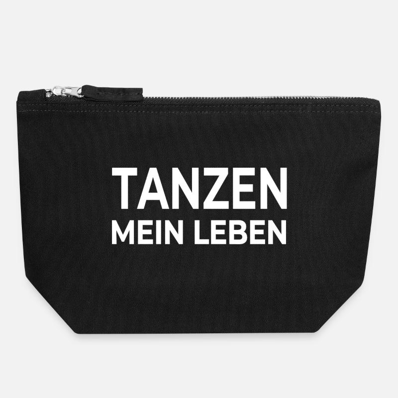 Tanzen - Canvas Reißverschluss-Täschchen (18 x 19 cm) - Schwarz