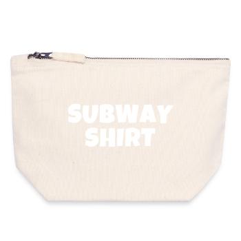 U-Bahn-T-Shirt, Belästigung, U-Bahn - Canvas Reißverschluss-Täschchen (18 x 19 cm) - Naturweiß - Vorne