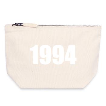 Personalize 1994 Birthday Template Design - Canvas Zip Pouch 18 x 19 cm - nature - Front
