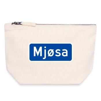 Der Mjøsa-See - Canvas Reißverschluss-Täschchen (18 x 19 cm) - Naturweiß - Vorne