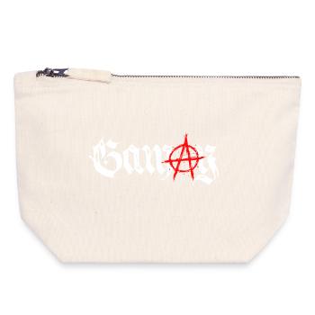 gamay_anarchie - Canvas Zip Pouch 18 x 19 cm - nature - Front