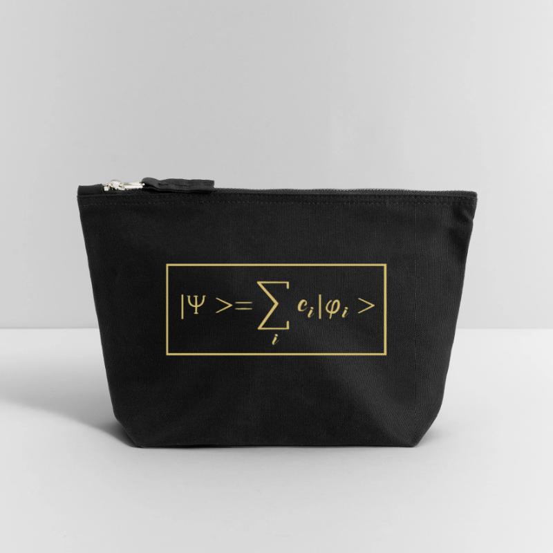 Quantenphysik Quanten Physik Quantensprung Canvas Reißverschluss-Täschchen (18 x 19 cm)