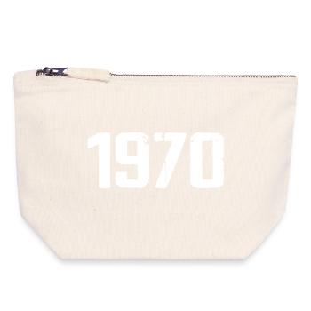1970 - Canvas Zip Pouch 18 x 19 cm - nature - Front