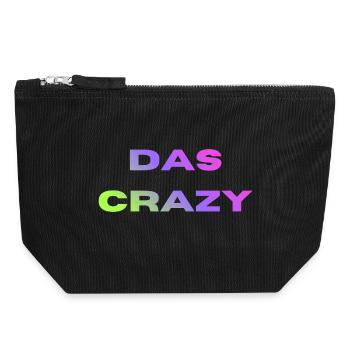 Das Crazy - Canvas Reißverschluss-Täschchen (18 x 19 cm) - Schwarz - Vorne