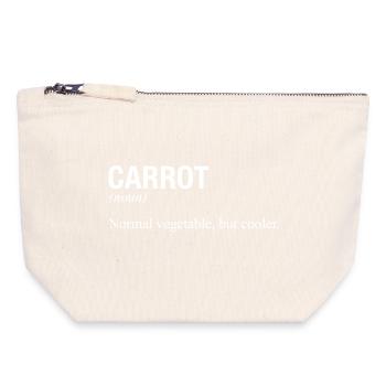 CARROT - Canvas Zip Pouch 18 x 19 cm - nature - Front