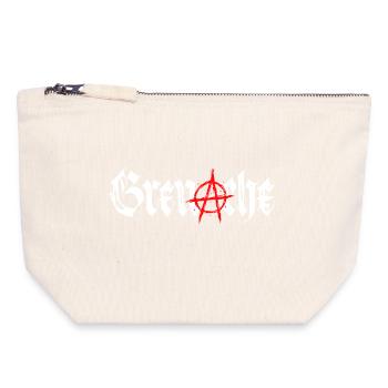 grenache_anarchie - Canvas Zip Pouch 18 x 19 cm - nature - Front
