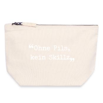 Dialecte de la Ruhrpott sans pilsner, pas de région de la Ruhr - Pochette zippée en toile 18 x 19 cm - blanc naturel - Devant