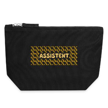 Job Assistant - Canvas Zip Pouch 18 x 19 cm - black - Front