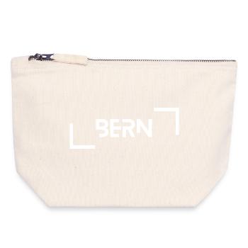 Bern - Canvas Reißverschluss-Täschchen (18 x 19 cm) - Naturweiß - Vorne