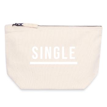 Cadeau unique - Pochette zippée en toile 18 x 19 cm - blanc naturel - Devant