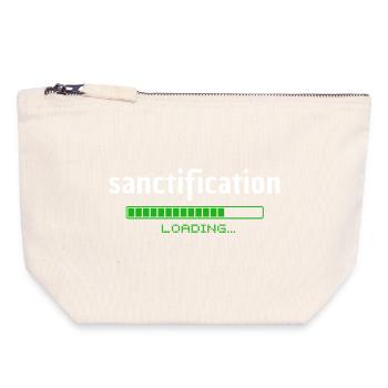 Sanctification - Heiligung - loading - christlich - Canvas Zip Pouch 18 x 19 cm - nature - Front