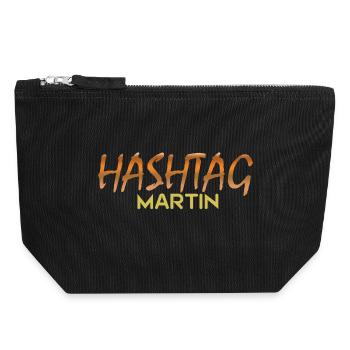 Martin - Pochette zippée en toile 18 x 19 cm - noir - Devant