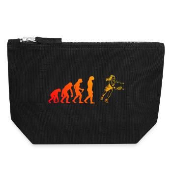 Pickleball players Idea for Pickleball Athlete Fans - Canvas Zip Pouch 18 x 19 cm - black - Front