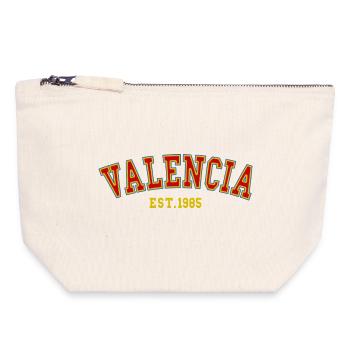 Valencia Est.1985 - Canvas Zip Pouch 18 x 19 cm - nature - Front