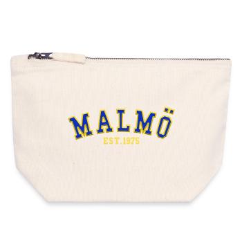 Malmö Est. 1975 - Canvas Zip Pouch 18 x 19 cm - nature - Front