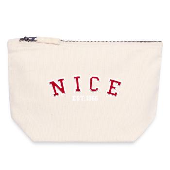 Nice Est. 1966 - Canvas Zip Pouch 18 x 19 cm - nature - Front
