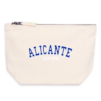 Alicante gegründet 1976 - Canvas Reißverschluss-Täschchen (18 x 19 cm) - Naturweiß - Vorne