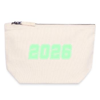 2026-- - Canvas Zip Pouch 18 x 19 cm - nature - Front