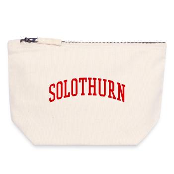Slothurn College Arc - Canvas Reißverschluss-Täschchen (18 x 19 cm) - Naturweiß - Vorne