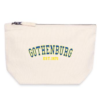 Göteborg Est. 1975 - Canvas Reißverschluss-Täschchen (18 x 19 cm) - Naturweiß - Vorne