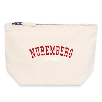 Nuremberg Est. 1975 - Canvas Zip Pouch 18 x 19 cm - nature - Front