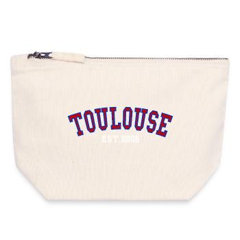 Toulouse Est. 2005 - Canvas Zip Pouch 18 x 19 cm - nature - Front