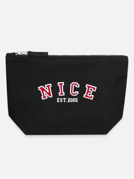 Nice Est. 2005 - Canvas Zip Pouch 18 x 19 cm - black