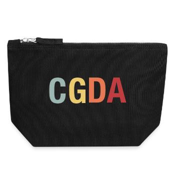 CGDA viola tuning string musician retro - Canvas Zip Pouch 18 x 19 cm - black - Front
