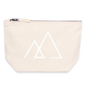 Symbol logo mountain - Canvas Zip Pouch 18 x 19 cm - nature - Front