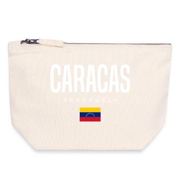 Caracas Venezuela - Canvas Zip Pouch 18 x 19 cm - nature - Front
