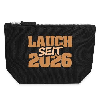 2026 - Canvas Zip Pouch 18 x 19 cm - black - Front