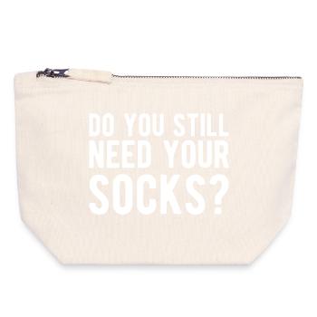 Do You Still Need Your Socks? Foot Fetish Friday - Canvas Zip Pouch 18 x 19 cm - nature - Front