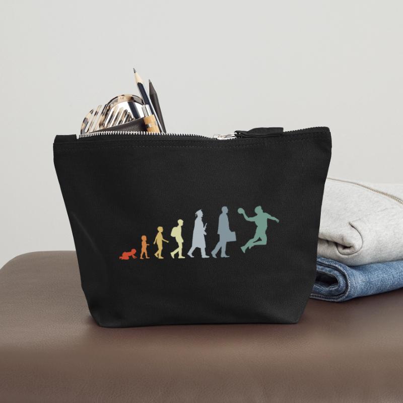 Vintage Handball Evolution Canvas Zip Pouch 18 x 19 cm
