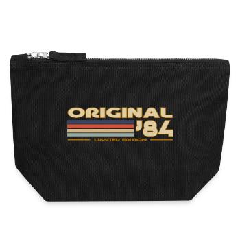 1984 - Canvas Zip Pouch 18 x 19 cm - black - Front
