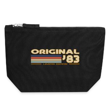 1983 - Canvas Zip Pouch 18 x 19 cm - black - Front