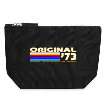 Originaler Arcenn-Ciel Vintage von 1973 - Canvas Reißverschluss-Täschchen (18 x 19 cm) - Schwarz - Vorne