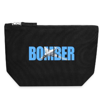 Bomber Tu-160 - Canvas Reißverschluss-Täschchen (18 x 19 cm) - Schwarz - Vorne