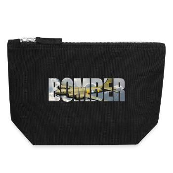 Bomber B-17 Flying Fortress - Canvas Zip Pouch 18 x 19 cm - black - Front