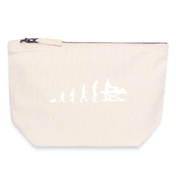 Development into a physiotherapist - Canvas Zip Pouch 18 x 19 cm - nature - Front
