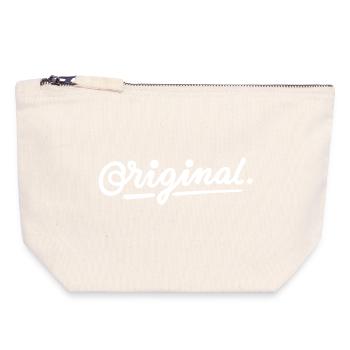 original - Pochette zippée en toile 18 x 19 cm - blanc naturel - Devant