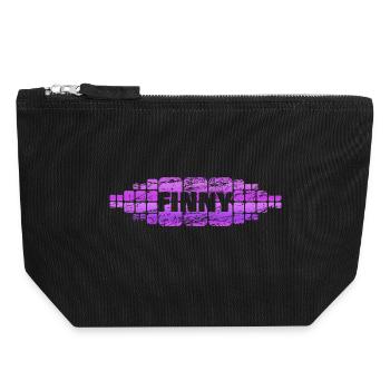 Mutti Finny - Canvas Reißverschluss-Täschchen (18 x 19 cm) - Schwarz - Vorne