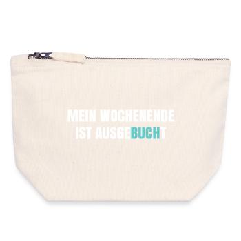 My weekend is booked out - Canvas Zip Pouch 18 x 19 cm - nature - Front