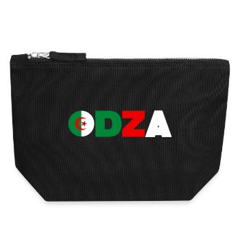 Algerien - Canvas Reißverschluss-Täschchen (18 x 19 cm) - Schwarz - Vorne