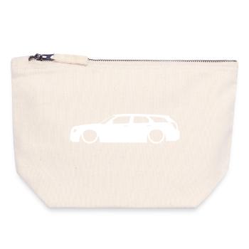 Klassische Kombi Silhouette Low life - Canvas Reißverschluss-Täschchen (18 x 19 cm) - Naturweiß - Vorne