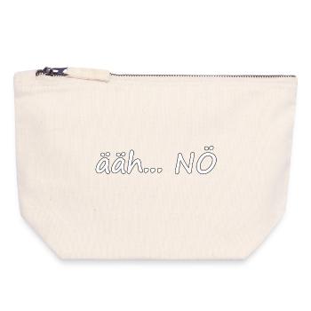 uh... NO - Canvas Zip Pouch 18 x 19 cm - nature - Front