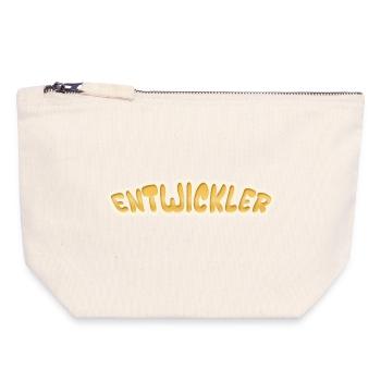 Job Developer - Canvas Zip Pouch 18 x 19 cm - nature - Front