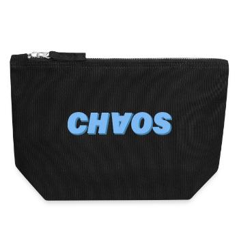 Chaos - Canvas Zip Pouch 18 x 19 cm - black - Front