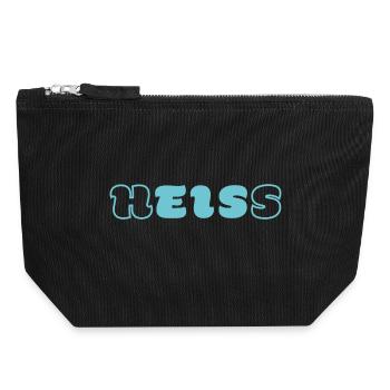 hot-ICE word game shirt from Word-on-Shirt - Canvas Zip Pouch 18 x 19 cm - black - Front